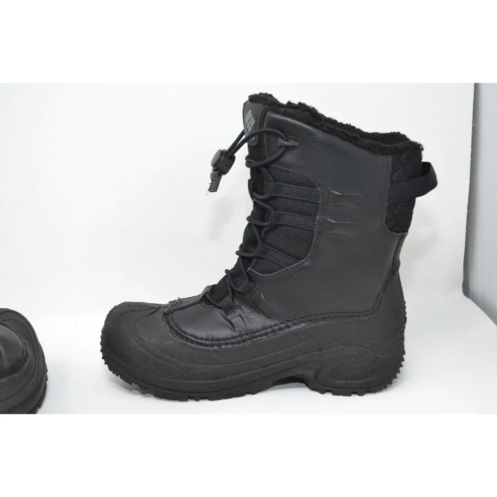 Columbia Waterproof Boots Youth 5 Bugaboot Celsius Black Lace Up BY4430-010‎
